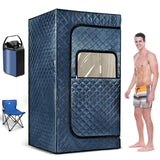 Portable Steam Sauna, Sauna Box for Home, Personal Sauna Tent with 3 L Steamer, 149°F, 9 Levels, Folding Chair, UV Atomization, Cycling Timer,72''X36''X36'' Sunakie