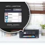 Brother MFC-J497DW Inkjet Multifunction Printer - Color - Plain Paper Print - Desktop Brother