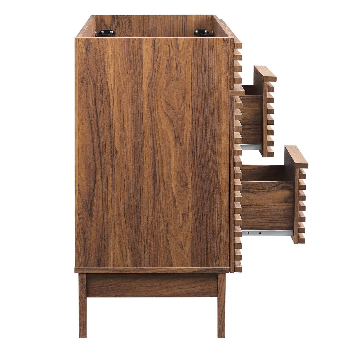 Modway Render 48" Double Sink Compatible (Not Included) Bathroom Vanity Cabinet in Walnut Modway