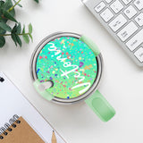 CraftPanel 30 PCS Sublimation Hardboard Name Plates Blanks for Stanley 40oz Cup Accessories Custom Name Tag, Sublimation Tumbler Lid Topper MDF Blank Tumbler Nameplates(Round 3.14") CraftPanel