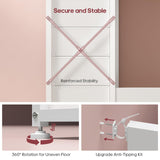 HAUOMS Vanity with Lights and Mirror, 11 Drawer Makeup Vanity with Power Strip, 6 Open Shelves, 43.3” Vanity Desk with Storage, Dressing Table with 3 Color Modes for Bedroom, Women, Girls (White) HAUOMS