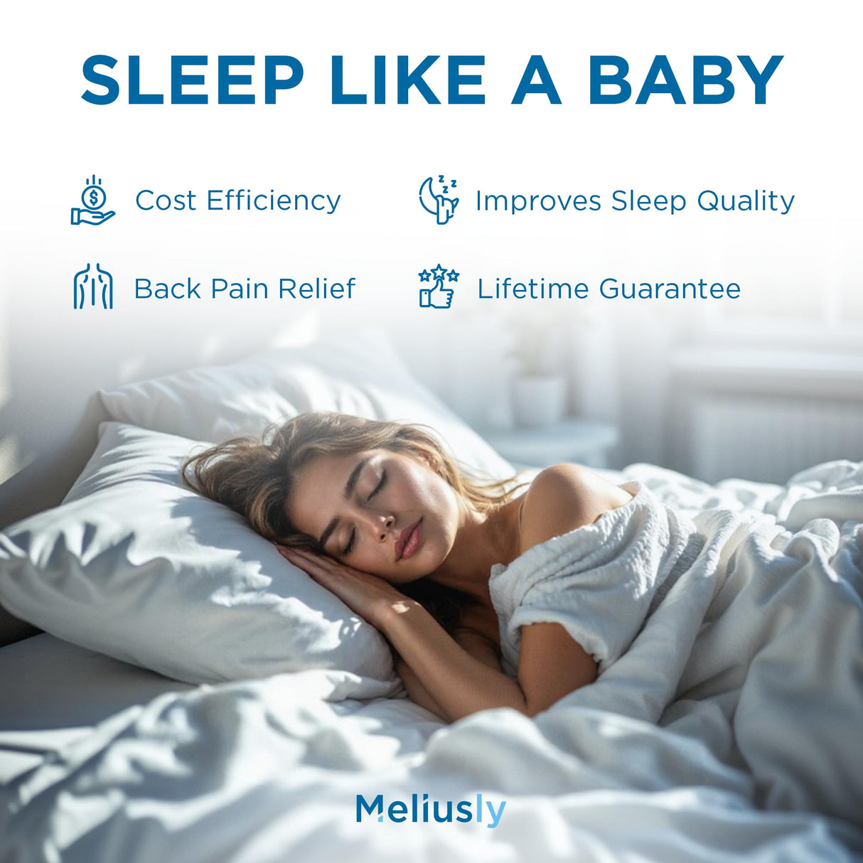 Premium Saggy Mattress Support (Medium) Extra Firm Sagging Mattress Support Pad, Firming Pad to Fix Sagging and Sinking and Improve Firmness, Corrector Insert to Help with Back Pain by Meliusly Meliusly