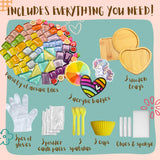 Glittery Garden Mosaic Craft Kit - Decorate Your Own Unicorn and Rainbow Design Coaster with Glass Tiles. Birthday Gift, Fun DIY Art and Craft Supplies. Girls, Kids & Teens Activity Kit Glittery Garden