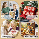 AMORARS Cat Diamond Art Kits for Adults, 5D Diamond Painting Kits for Beginners - DIY Full Diamond Dot Gem Art Paintings, Suitable Gifts, and Home Decoration Crafts, 12x12Inch AMORARS