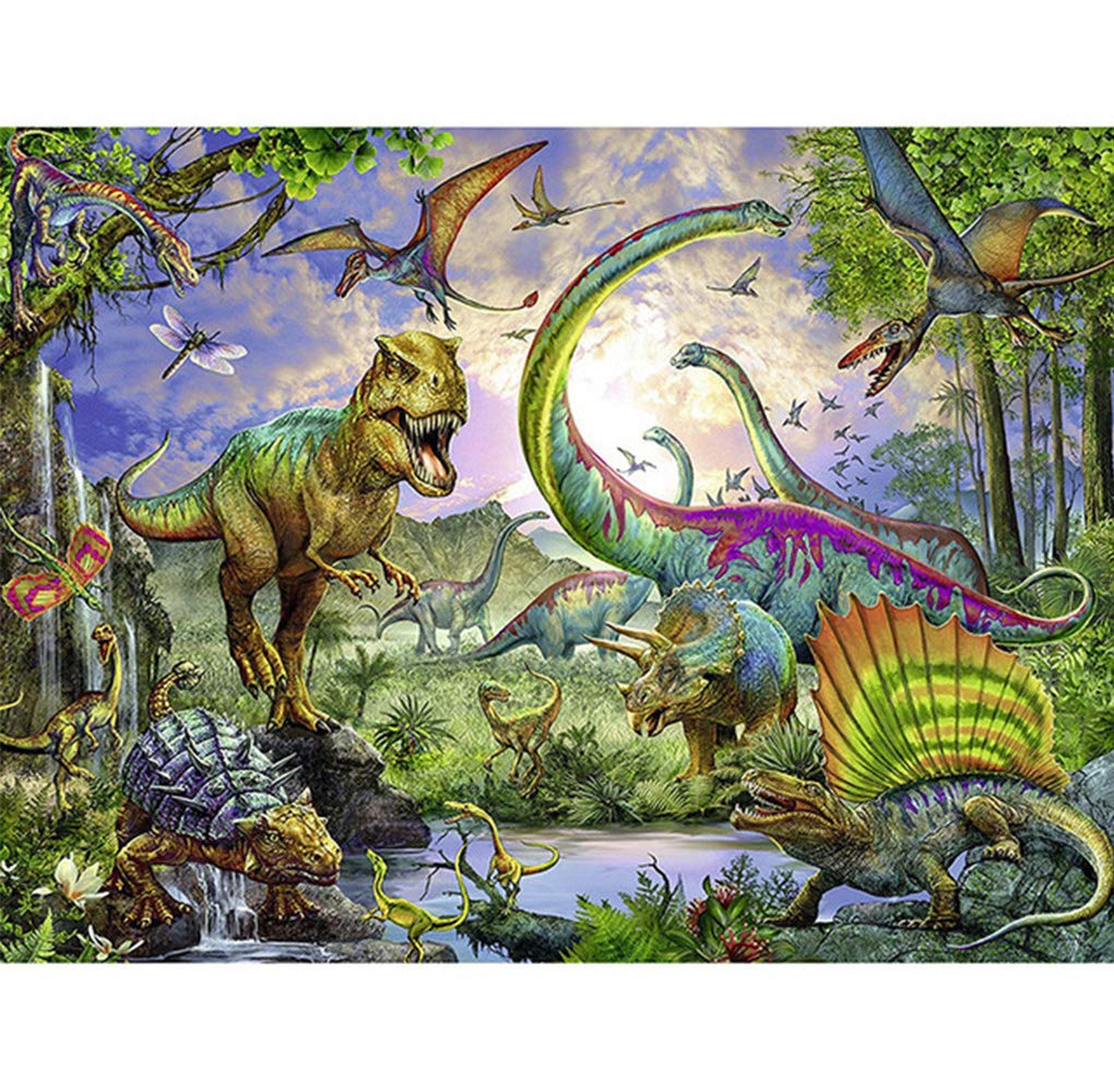 RUIFVJ Diamond Art Painting for Adults Kids 5D Diamond Kits Beginner DIY Dinosaur Full Drill Diamond Art Home Wall Decor Gift 11.8x15.7inch RUIFVJ
