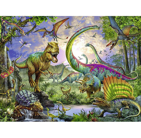 RUIFVJ Diamond Art Painting for Adults Kids 5D Diamond Kits Beginner DIY Dinosaur Full Drill Diamond Art Home Wall Decor Gift 11.8x15.7inch RUIFVJ