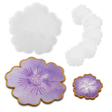 1PCS Large Resin Tray Mold and 5PCS Coaster Molds for Resin Casting Large Flower Silicone molds for Resin Tray Casting Flower Shape Epoxy Resin Casting Molds for DIY, Home Decoration AOEDEO