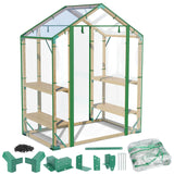 Walk in Greenhouse, 65x39x81 inch Green House for Plants, Include Greenhouse Kit and Greenhouse PVC Cover, Portable Greenhouses for Outdoors Winter MOFEEZ