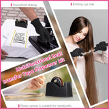 20 Pack Sublimation Heat Tape Dispenser Set Heat Resistant Gloves with Silicone Bumps Heat Tape for Sublimation Mini Cutter Pen Set Weighted Desktop Tape Dispenser Heat Transfer (Black) Sabary