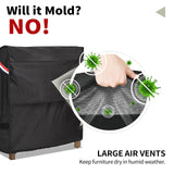 KylinLucky Patio Furniture Covers Waterproof for Chairs, Lawn Outdoor Chair Covers Fits up to 32 W x 37 D x36 H inches 2 Pack Black KylinLucky