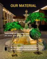 Tybeeu 7ft Lighted Palm Tree with Glowing Coconuts - Dimmable, UL Certified, Waterproof - Ideal for Indoor and Outdoor Decoration TYBEEU