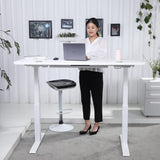 ApexDesk K Series 60" x 27" Electric Height Adjustable Standing Desk with LED Memory Controller (White) ApexDesk
