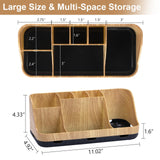 Detachable 7-Slot Wood Bathroom Organizer for Kids' Toothbrushes and Toiletries by GFWARE GFWARE