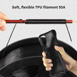 IEMAI 95A TPU Filament 1.75mm, Flexible & Soft 3D Printer Filament, Strong Adhesion & Durability, Tangle-Free, Black 1kg Spool for Protective Parts, Wearables & Industrial Use IEMAI