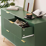 MAISONARIA Green Dresser for Bedroom, Modern Dresser with Gold Metal Handles & Chests of Drawers, Wood Chest of Drawers for Bedroom MAISONARIA