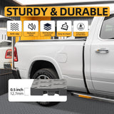 Garage Floor Tiles, 48 Pack 12" x 12" Interlocking Flooring Tile, Non-Slip Diamond Plate Floor Covering for Garages, Warehouse, Basements, Gyms Grey laapee