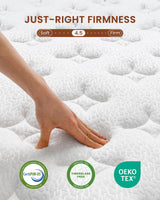 BedStory Premium Queen Mattress 14 Inch - Hybrid Mattress with Advanced Pocket Spring Technology - Optimal Spinal Support - Pain Relief and Motion Isolation, CertiPUR-US Certified BedStory