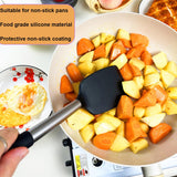 KLAQQED Spatula Set Silicone Spatula Heat Resistant Spatulas for Nonstick Cookware Rubber Spatula Turner Fish Wok Spatula, Large Nonstick Silicone Egg Spatula for kitchen use Cooking Utensils Set KLAQQED