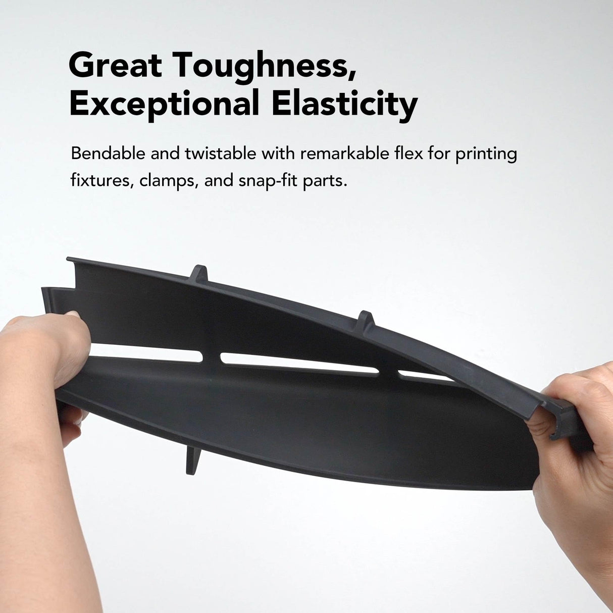 phrozen Tough 100E Engineering Series Resin for 3D Printer, 405nm UV-Curing Resin High Precision Toughness Flexible Elasticity Impact Resistant - Black (1KG) phrozen