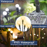 TONULAX Solar Garden Lights - New Upgraded Solar Swaying Light, Sway by Wind, Solar Outdoor Lights, Yard Patio Pathway Decoration, High Flexibility Iron Wire & Heavy Bulb Base, Warm White(2 Pack) TONULAX