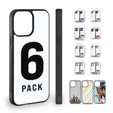 Hogg Sublimation Phone Case Blanks - 6 Pack, Sublimation Phone Cases for iPhone 14 Plus, Sublimation Cases for iPhone 14 and 15 - All Versions, 6 Pcs DIY Phone Case White Hogg