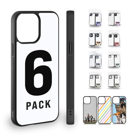 Hogg Sublimation Phone Case Blanks - 6 Pack, Sublimation Phone Cases for iPhone 14 Plus, Sublimation Cases for iPhone 14 and 15 - All Versions, 6 Pcs DIY Phone Case White Hogg