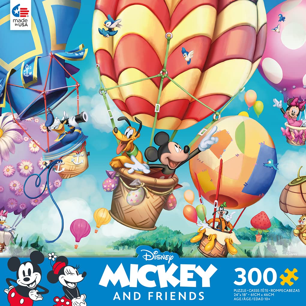 Ceaco - Disney - Mickey's Air Balloon - 300 Oversized Piece Jigsaw Puzzle Ceaco