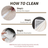 WJShome Cloud Modular Sectional Sofa,160.6" Down Filled 5 Seater Couch,V Shaped Oversized Convertible Sectional Sofa for Living Room,Covers Removable & Washable, Khaki WJShome