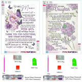 2 Pack Inspirational Diamond Painting Kits for Adult, Love Diamond Art Kits for Beginners, DIY Flower Butterfly Special Shaped Rhinestone Diamond Dots Gem Painting Art Craft for Home Decor 12x16Inch wavaiov