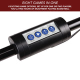 Hathaway Sure Shot Dual Electronic Basketball Arcade Game with Electronic Digital Scoring and Timer, Easy Folding for Storage, 4 Balls and 2 Nets, Black/Orange Hathaway