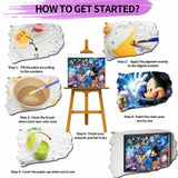 JYLMOOD Paint by Number for Adult Kits, DIY Cartoon Acrylic Oil Painting Kits for Adults Kids Beginners for Home Wall Decor Gifts 16x20 Inch (No Frame) JYLMOOD