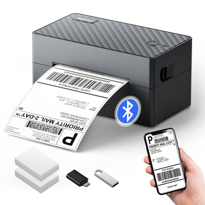 PEDOOLO Label Printer, Bluetooth Shipping Label Printer, 4x6 Thermal Printer for Shipping Packages, Compatible with Android. iPhone.Windows, Mac, Chromebook, Amazon, Ebay, UPS.USPS, FedEx, Shopify