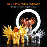 TECBEARS Silk Filament 1.75, Shiny Silk PLA Filament, 3D Printer Filament with Smooth Silky Surface, 250G Spool, 8 Rolls, Gold+Silver+Purple+Green+Blue+Pink+Orange+Red Copper TECBEARS