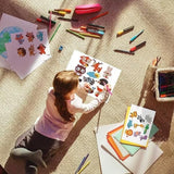 LERLUCKY'SZHAO 46PCS Diamond Painting Stickers 5D Dinosaur Gem Art Kits Cute Animal Shape for Kids Boys Girls Ages 6-8 8-12 LERLUCKY'SZHAO