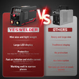YESWELDER Large LED Display 125Amp Stick Welder,110V Portable ARC Welding Machine, Mini MMA Welder Machine with Hot Start, Arc Force YESWELDER