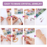QUEFE 720pcs Crystal Chips Beads Ring Making Kit, 40 Colors Crystal Chips and Gemstone Beads for Jewelry Making Crystal Beads for Ring, Bracelets Earring Making Supplies, Craft Gifts QUEFE