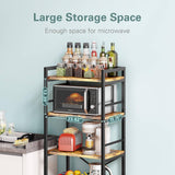 Denkee 5-Tier Rustic Brown Bakers Rack with Storage for Kitchen Appliances Denkee