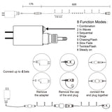 Home Lighting 66ft Christmas Decorative Mini Lights, 200 LED Green Wire Fairy Starry String Lights Plug in, 8 Lighting Modes, for Indoor Outdoor Xmas Tree Wedding Party Decoration (Warm White) HOME LIGHTING