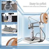 3D Printing Filament High-Speed PLA Filament 1.75mm 300mm/s 1kg Cardboard Spool Dimensional Accuracy +/- 0.03 mm Fit Most 3D FDM Printer-Cold White 3DHoJor