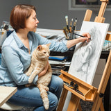 MARTCOLOR Professional Eraser Pencil Set, 6pc Eraser Pencils and 2pc Sharpener, Erasing Small Details or add Highlights for Sketching, Charcoal Drawings. Fine Detail Eraser for Beginners & Artists MARTCOLOR