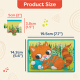 B. toys- Pack o' Puzzles 2-Pack - Pets & Dinos- Wooden Puzzle Box Set – 2 Puzzle Boxes, 8 Puzzles- 12-Piece Jigsaw Puzzles for Kids – 3 Years + B. toys