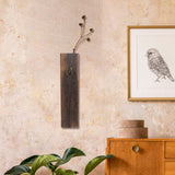 Wood Wall Pocket Vase Wood Wall Planter Hanging Wall Vase Pocket Flowers Holder for Farmhouse Home Living Room Bedroom Wall Decor Wooden Wall OSALADI