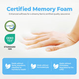 NEO SLEEP 12 Inch King Medium Firm Cooling Gel Memory Foam Mattress for Cool Sleep Pressure Relieving CertiPUR-US Certified Mattress in a Box Fiberglass Free (King, 12 in) NEO SLEEP