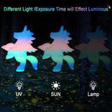 1.75mm Glowing in Dark Fast Color Change Rainbow Multi Colored PLA Filament, Each 5-10m Fast Color Random Gradually Changed 3D Printer Material, 1KG 2.2lbs PLA with Extra 3D Printing Tool by MIKA3D MIKA3D