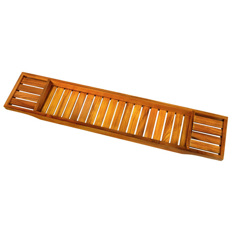 VaeFae Teak Bathtub Tray, Wooden Bath Caddy Tray for Bathtub, Bath Tub Wood Tray Table for Tub VaeFae