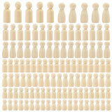 150 Pieces Wooden Peg Doll, Unfinished Wooden Peg Dolls in Different Shapes and Sizes, Perfect for DIY Art and Craft, Painting, Table Setting by GNIEMCKIN GNIEMCKIN