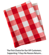 Buffalo Check Table Cover - 13''x72'' Red & White Cotton Checkered Plaid Table Runner for Farmhouse Dinners ShinyBeauty