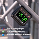 VOLCANOES CLUB Magnetic Digital Angle Finder Protractor Inclinometer - Mini Digital Level Angle Gauge - Fast & Stable Measurement Tool - Backlit Display & Big Number - Woodworking, Construction VOLCANOES CLUB
