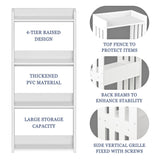 HAYOFAMY Bookshelf, Bookcase for Small Spaces, 4 Tier Shelf White Book Organizer Storage Display Rack for Kids Room, Living Room, Office, Bedroom and Bathroom HAYOFAMY