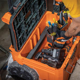 Klein Tools 54802MB MODbox Rolling Toolbox, Modular Tool Storage System with Side Mounting, 10-Inch Rubber Wheels, Removable Handle Klein Tools